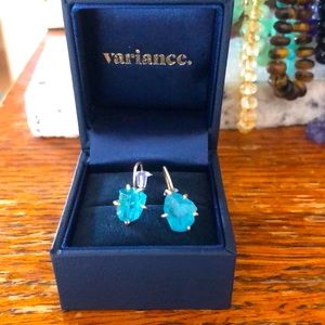Variance Apatite Drop Earrings 14K NWB